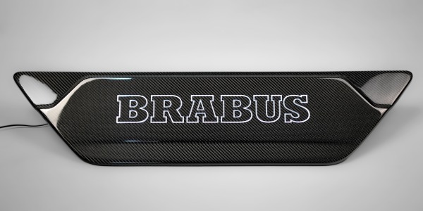 Carbon fiber LED BRABUS LOGO rear door attachment for Mercedes-Benz W463A G-Class
